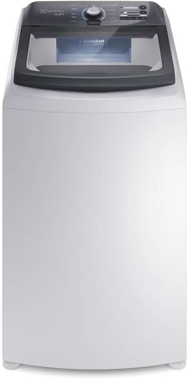 Máquina de Lavar Electrolux 14,5kg Branca Efficient Cesto Inox Jet&Clean 127v LEE15