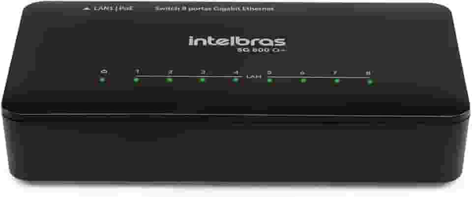 Switch 8 portas gigabit ethernet 10/100/1000mbps Sg 800 Q+ - Intelbras