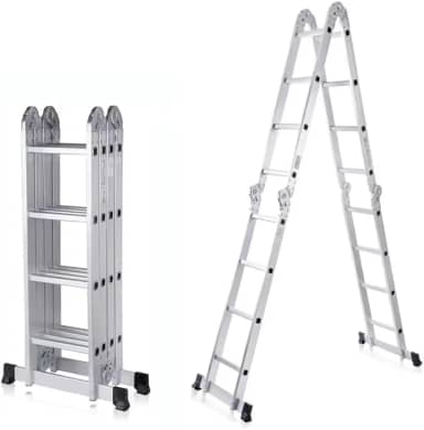 ESCADA ARTICULADA 4X4 DE ALUMINIO 16 DEGRAUS WORKER