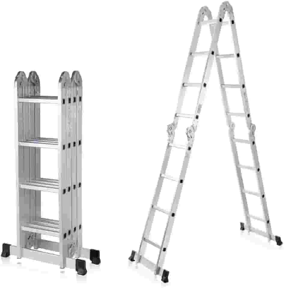 ESCADA ARTICULADA 4X4 DE ALUMINIO 16 DEGRAUS WORKER