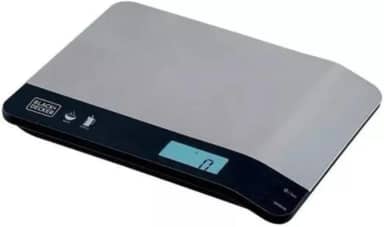 BLACK+DECKER Balança de Cozinha Compacta e Portátil com Acabamento Inox, Modelo BC500, Capacidade de até 5kg