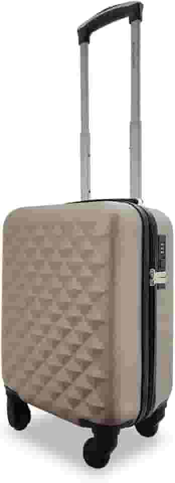 Mala de Bordo Rígida Com Rodas 360 e Cadeado Segredo Tamanho Pp de 8 KG (Rosé Gold A)