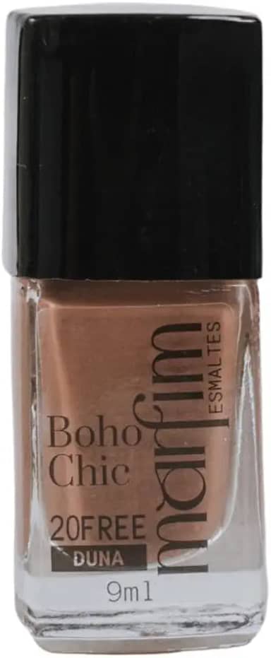 Esmalte Nude Médio Marfim 9 ml – Coleção Boho Chic – Duna (tom bege rosado sofisticado) – Hipoalergênico 20FREE, Sem Formol, Longa Duração