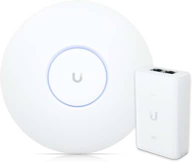 Roteador Wi-Fi 6 Access Point 3.0 Gbps + Injetor PoE+ | U6+ Ubiquiti Com Fonte 48V 30W