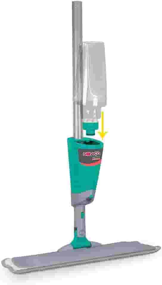 Noviça - Mop Spray com Cabo e Tecido de Microfibra para Limpeza Rápida, Cabo Articulado e Reservatório Plástico para Inserção do Produto de Limpeza, Bettanin
