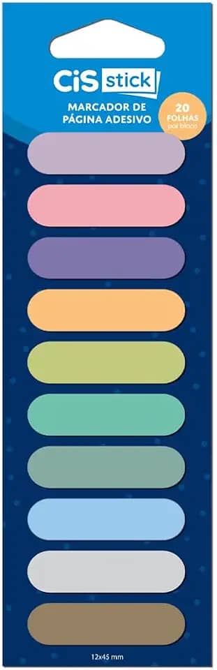 CIS Trend ST0200 Marcadores de Página 10 modelos 45x12mm - 20 folhas por bloco