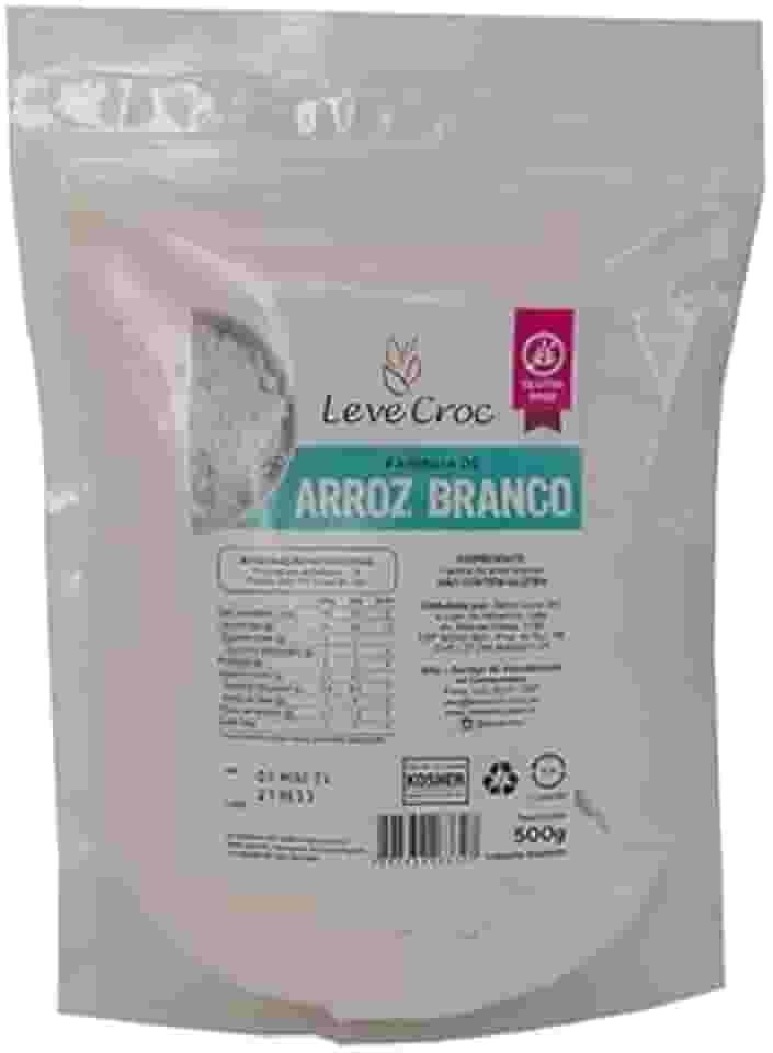 Farinha de arroz sem glúten 500g Leve Croc