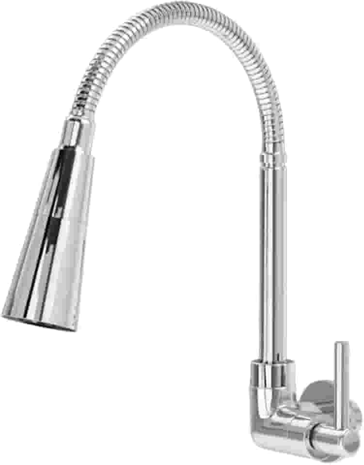 Torneira De Parede Cozinha Flex Cone Gourmet Inox