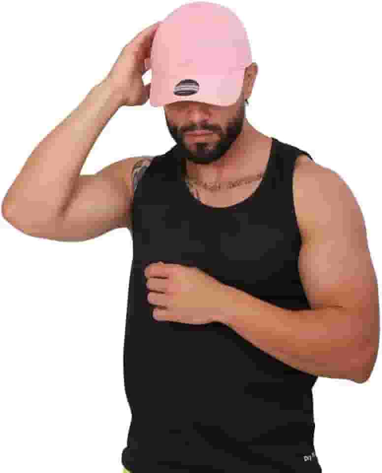 Boné Aba Curva Curvada Resina Premium Liso Masculino Dad Hat Strapback Ajustável Fitão