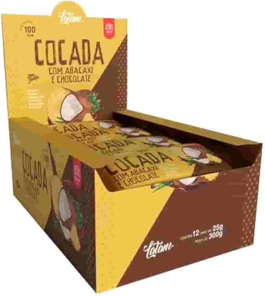 Cocada Abacaxi com Chocolate Zero Acucar Diet Latam Fit