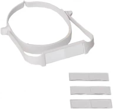 Lupa De Cabeça Pala Vision Branca 4 Lentes Estojo Estek