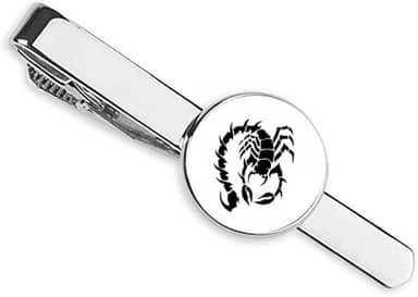 Gravata com clipe para amarrar em forma de inseto natural escorpião, presente para homem de negócios