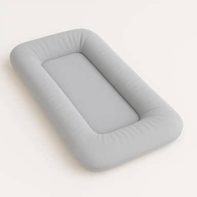 Ninho Casulinho 100% Algodão Extra Macio Recém Nascido Bebê (Cinza)