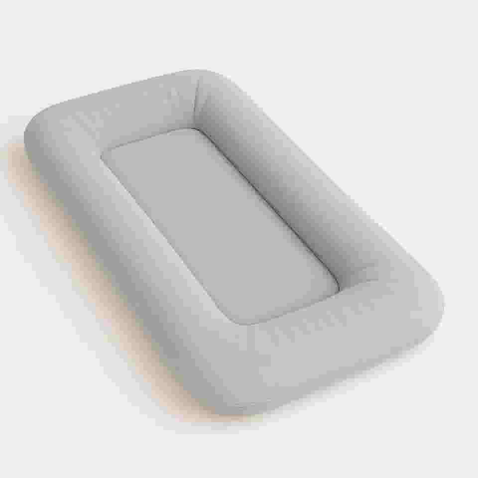 Ninho Casulinho 100% Algodão Extra Macio Recém Nascido Bebê (Cinza)