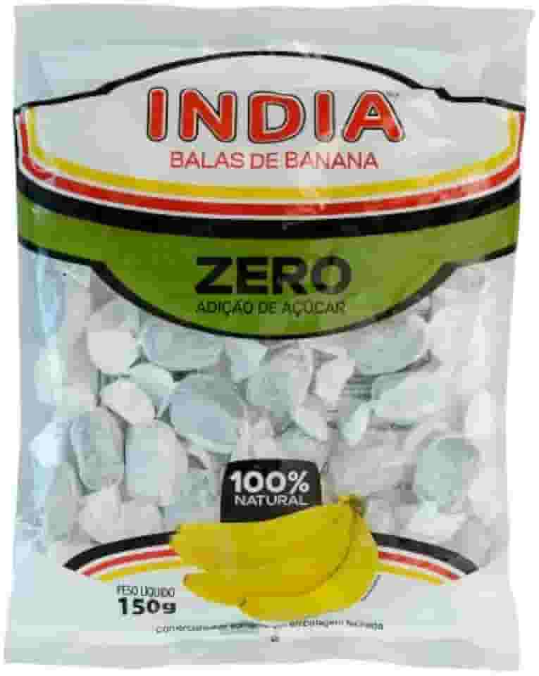 Bala Banana Zero Açúcar Sem Glúten Sem Lactose 100% Natural