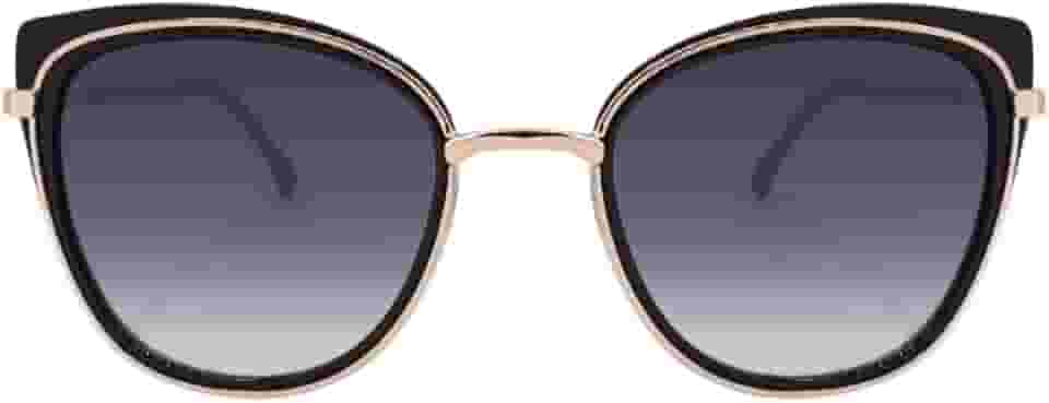 Óculos de Sol Modelo Jade Tipo Gatinho Estilo Vintage Retrô Clássico Blogueira UV400 Feminino Preto, Marrom e Rose Rosa - Cacife Brand