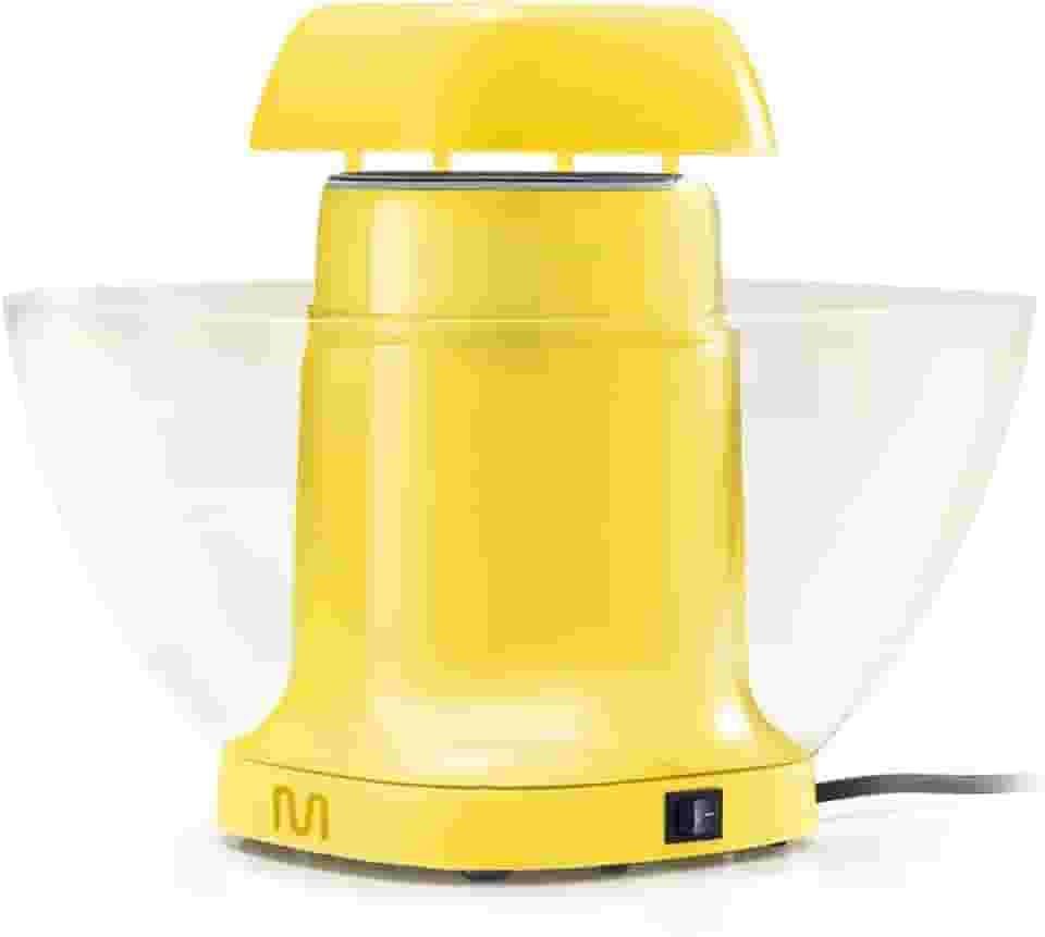 Pipoqueira Elétrica sem Óleo à Vapor com Tigela e Tampa Medidora 127V 1200W Amarelo Multi - GO055