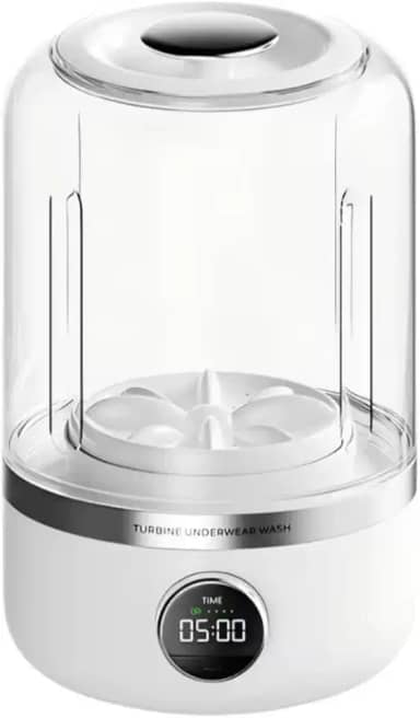 Mini Máquina de Lavar Roupas Portátil 1200ml USB – Recarregável, Compacta e Silenciosa para Meias, Roupas Íntimas, Calcinhas e Viagem