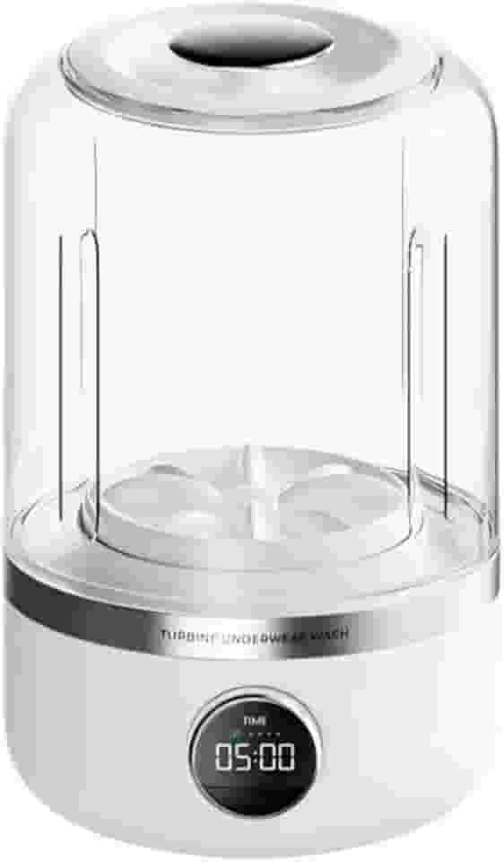 Mini Máquina de Lavar Roupas Portátil 1200ml USB – Recarregável, Compacta e Silenciosa para Meias, Roupas Íntimas, Calcinhas e Viagem