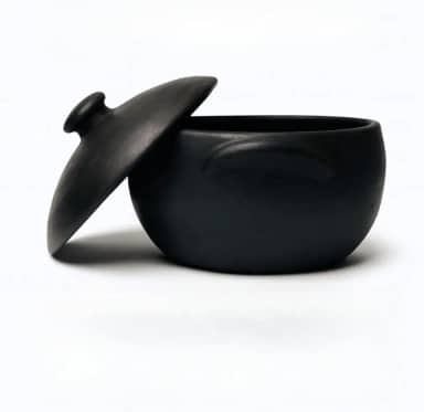 Jogo de 3 Panelas de Barro Capixaba N°1 Com Tampas + Suportes de Ferro e 1 Cumbuca 400ml -panela de barro Curadas Prontas Para Uso