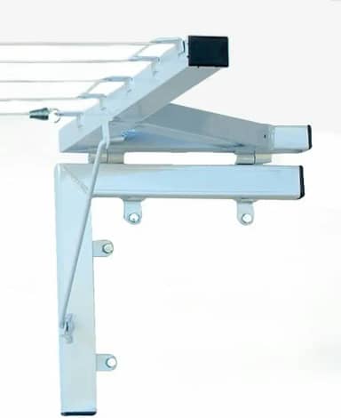 TECNOVARAL Varal Muro/Parede Retrátil Mão Francesa 5 CORDAS BRANCO