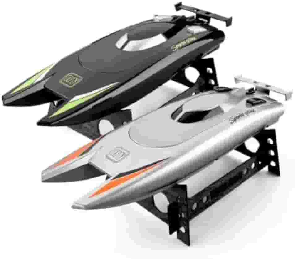 Barco De Corrida De Controle Remoto Lancha Pra Crianças, 20Mins, 2.4G, 2Ch, 30 km/h, 2.4G