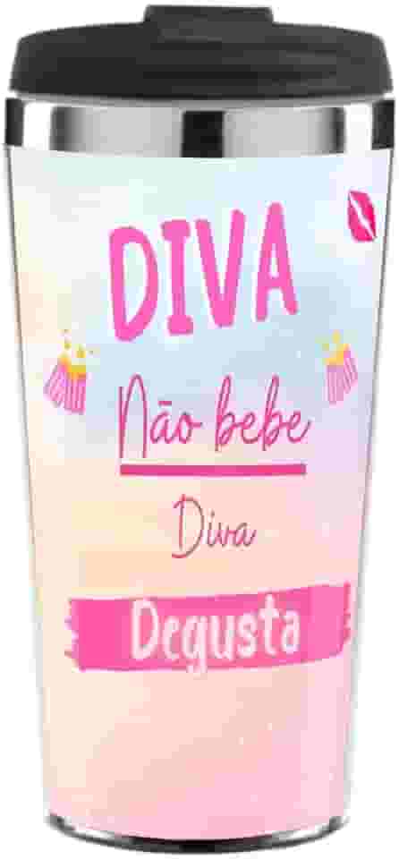 Copo Térmico Cerveja Diva Não bebe Degusta brilho