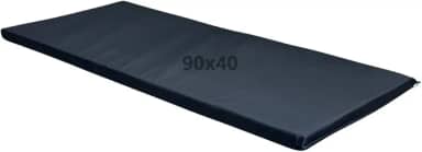 Colchonete de Academia Preto 90 x 40 x 3 cm Impermeável Ginastica Yoga Fit Multi Funcional Fitness Treino Espuma D23 Costura Reforçada