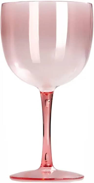 Kit 15 Taças Gin 580ml Acrílica - Aloha (Rosê)