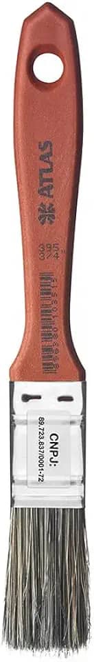 Atlas - Trincha Média de 3/4" com Cerdas Gris Selecionadas para Pintura de Tinta Látex e Acrílica.