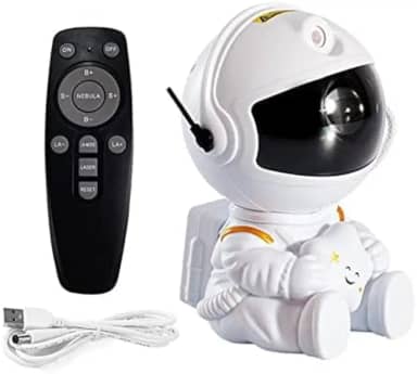Projetor Astronauta Transforme Seu Ambiente em uma Galáxia Estrelada! Controle Remoto Alimentação USB