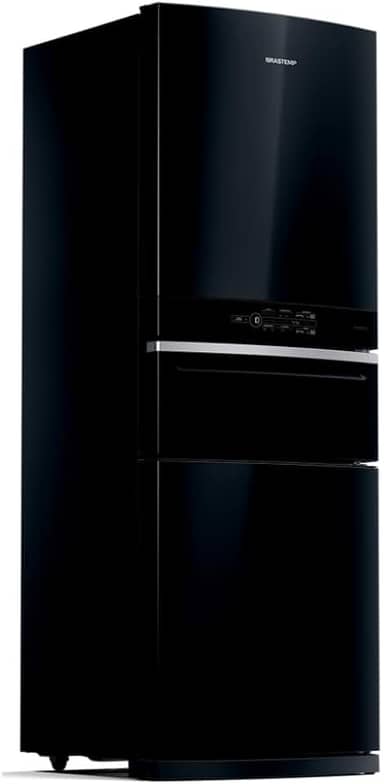 Geladeira Brastemp Inverse 3 Frost Free 419 litros cor Preta com Freeze Control Pro BRY59CE 220V