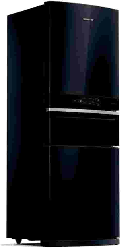 Geladeira Brastemp Inverse 3 Frost Free 419 litros cor Preta com Freeze Control Pro BRY59CE 220V