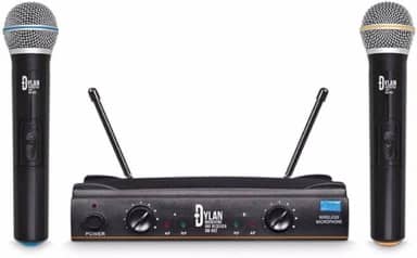 Microfone sem fio Duplo UHF Dylan DW-602