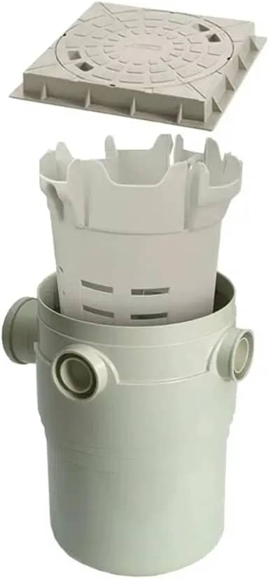 Caixa De Gordura Pvc Com Tampa, Porta Tampa E Cesto Amanco