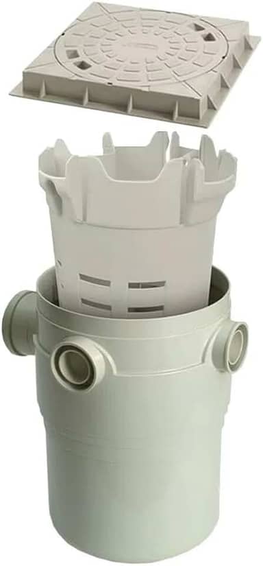 Caixa De Gordura Pvc Com Tampa, Porta Tampa E Cesto Amanco