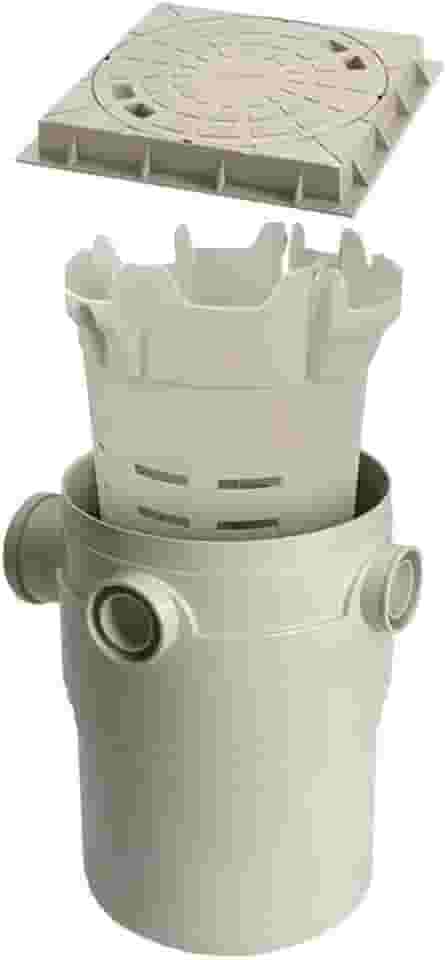 Caixa De Gordura Pvc Com Tampa, Porta Tampa E Cesto Amanco