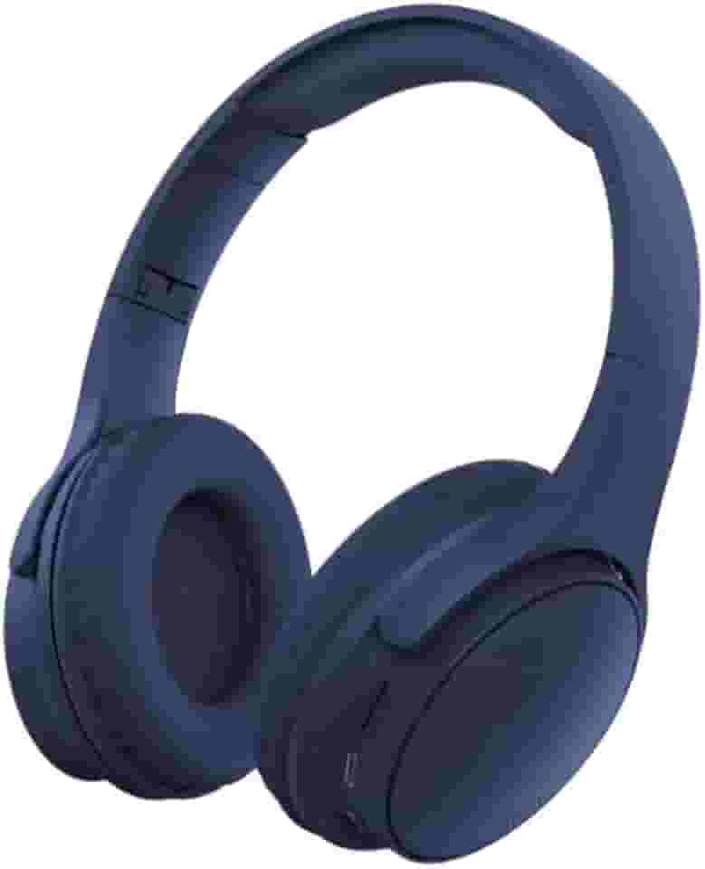 Fone De Ouvido Bluetooth 5.4 Headphone Sem Fio Fone Corrida Academia Com Cancelamento de Ruído On-ear com Microfone HD, Cancelamento de Ruído, Compatível com PC e Smartphone (Azul)