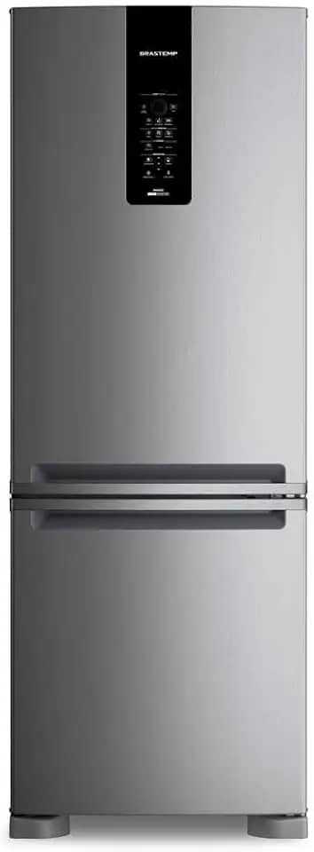 Geladeira Brastemp Frost Free Inverse A+++ 461 litros cor Inox com tecnologia Inverter e Freeze Control Advanced - BRE59FK 110V