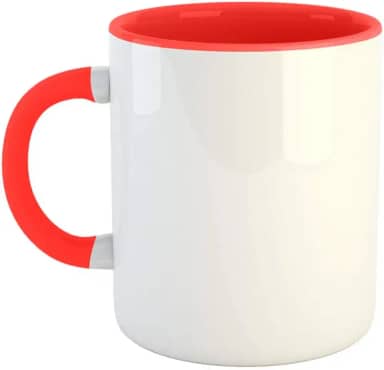 Caneca de Porcelana para Sublimação com Interior e Alça Colorida 325ml