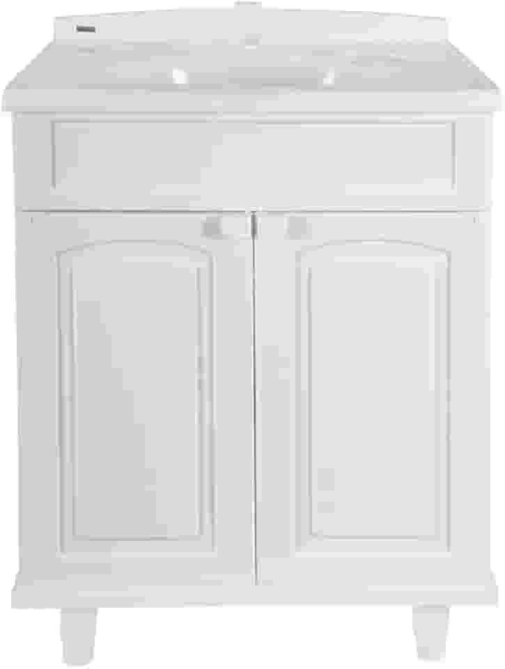 Gabinete para Banheiro em Plástico com Lavatório Clássica Astra sem Torneira Branco