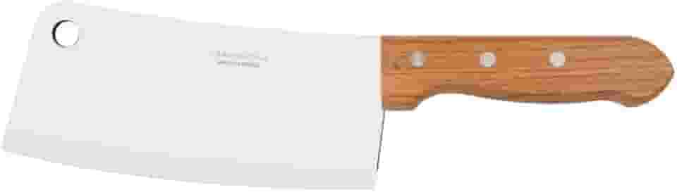 Cutelo Tramontina Dynamic Com Lâmina De Aço Inox E Cabo De Madeira Natural 7'