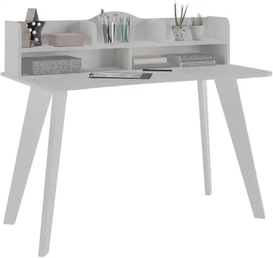 Escrivaninha com nichos SOFIA cor Branco - Artely