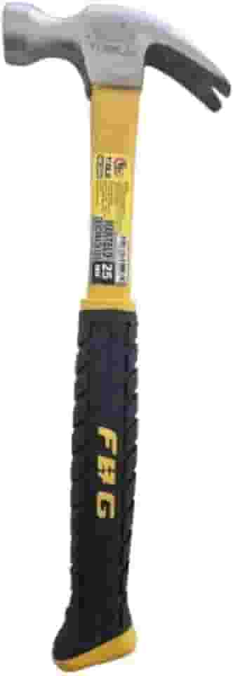 Martelo de Unha Profissional, Cabo Emborrachado, 25mm, Amarelo e Preto