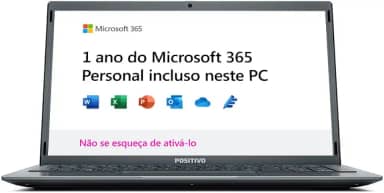 Notebook Positivo Motion C4128E Celeron 4GB 128GB Tela 14.1'' Windows 10 Home - Cinza