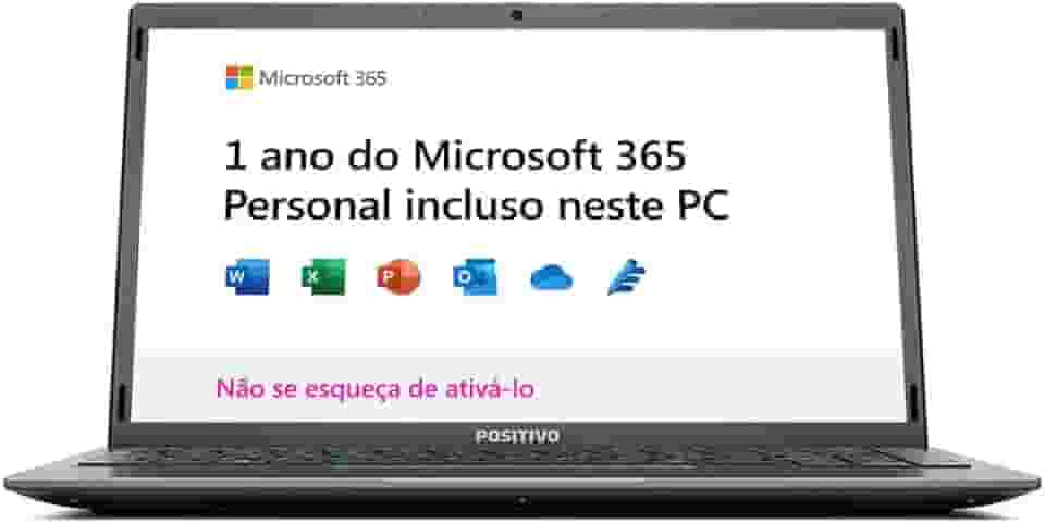 Notebook Positivo Motion C4128E Celeron 4GB 128GB Tela 14.1'' Windows 10 Home - Cinza