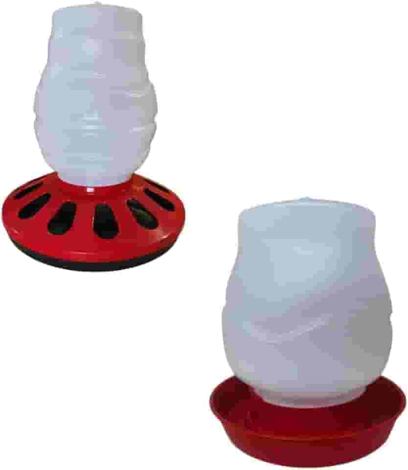 Kit Bebedouros Automático 2l + Comedouros 3,5l Aves Galinha Frango Alimentação Pintinho