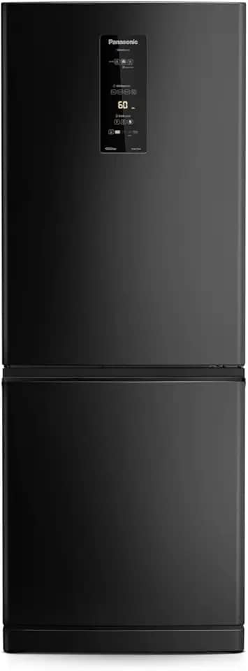 Geladeira Panasonic BB64 Black Inox Inverse Frost Free 460L Inverter A+++ - NR-BB64PV1B 127V