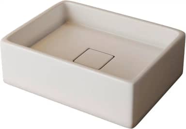 Cuba Pia para Banheiro Retangular Raffinata Branco Brilho