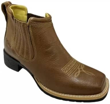 Botina Zebu Original Linha Nogueira Feminina Ref. 71115 SF Areia